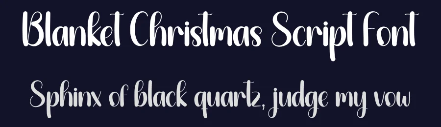 Blanket Christmas Script Font by creativeletter — Script Handwritten Font — thumbnail 2