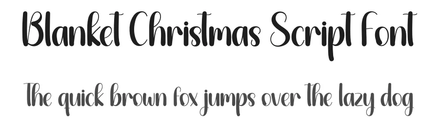 Blanket Christmas Script Font by creativeletter — Script Handwritten Font