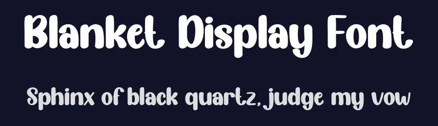 Blanket Display Font by creativeletter — Display Font — thumbnail 2