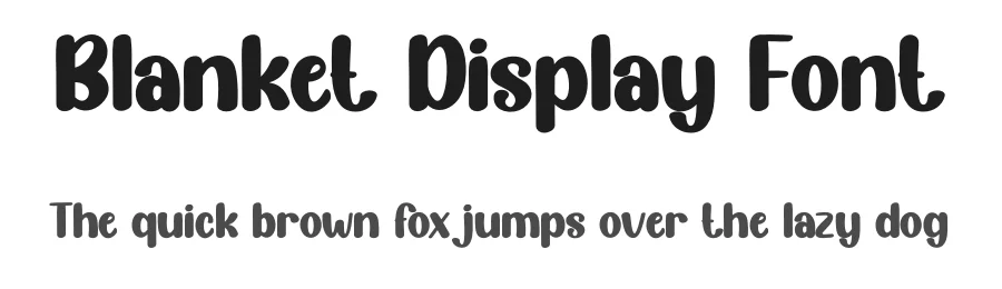 Blanket Display Font by creativeletter — Display Font