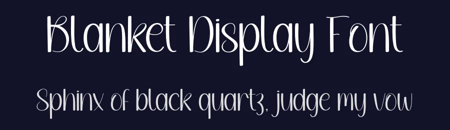 Blanket Display Font by creativeletter — Script Handwritten Font — thumbnail 2