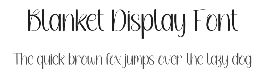Blanket Display Font by creativeletter — Script Handwritten Font