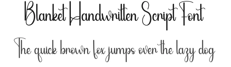 Blanket Handwritten Script Font by andikastudio — Script Handwritten Font