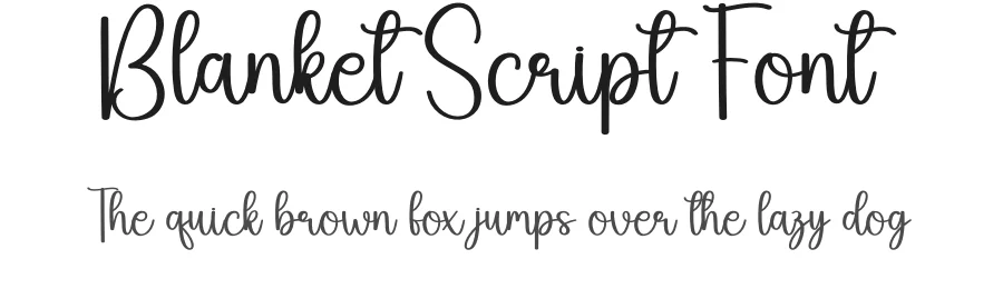 Blanket Script Font by andikastudio — Script Handwritten Font