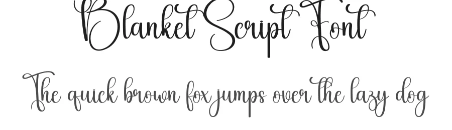 Blanket Script Font by creativeletter — Script Handwritten Font