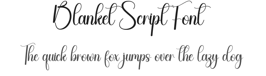 Blanket Script Font by creativeletter — Script Handwritten Font
