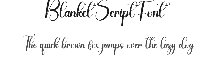 Blanket Script Font by creativeletter — Script Handwritten Font