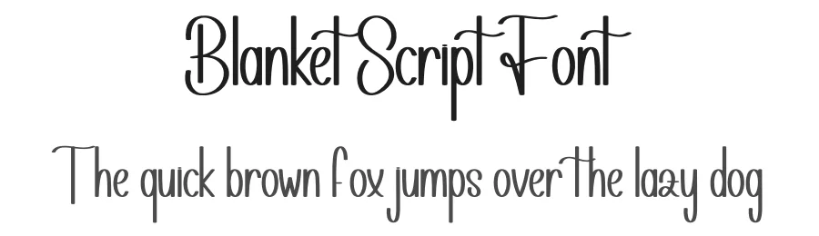 Blanket Script Font by andikastudio — Display Font