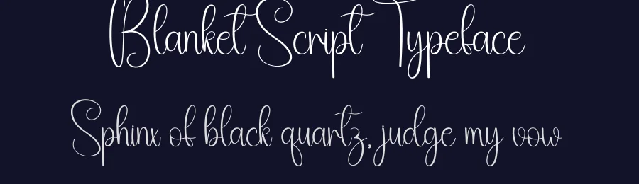 Blanket Script Typeface by creativeletter — Script Handwritten Font — thumbnail 2