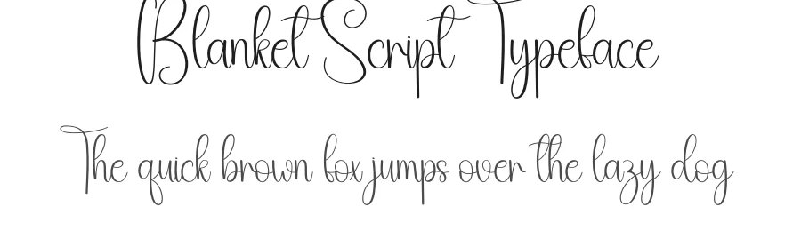 Blanket Script Typeface by creativeletter — Script Handwritten Font