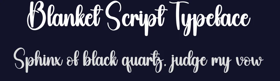 Blanket Script Typeface by creativeletter — Script Handwritten Font — thumbnail 2