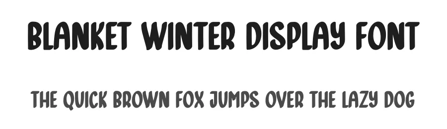 Blanket Winter Display Font by creativeletter — Script Handwritten Font