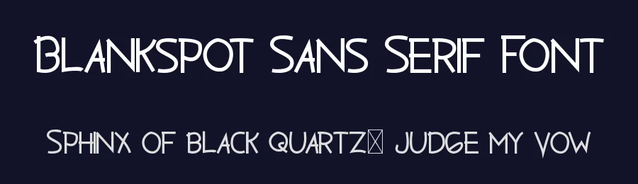 Blankspot Sans Serif Font by edricstudio — Sans Serif Font — thumbnail 2