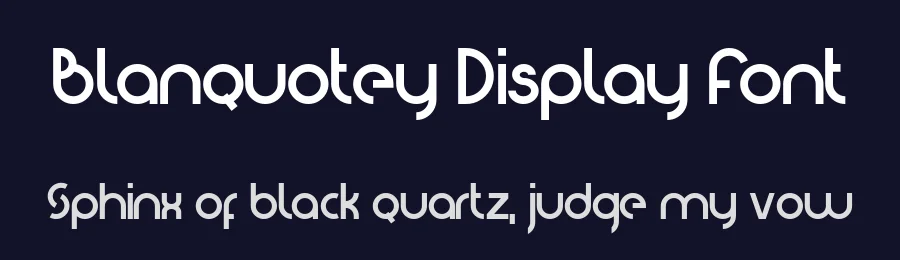 Blanquotey Display Font by Sartstudioofficial — Display Font — thumbnail 2