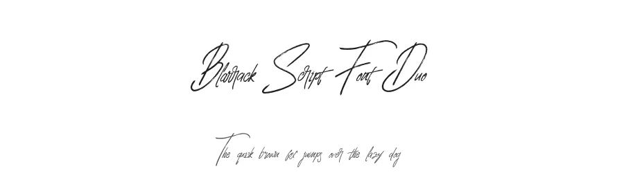 Blarrack Script Font Duo by Tama Putra — Script Handwritten Font