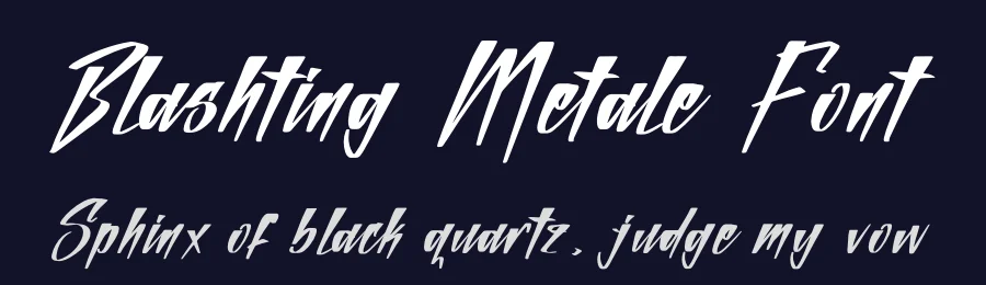 Blashting Metale Font by glorytype — Script Handwritten Font — thumbnail 2