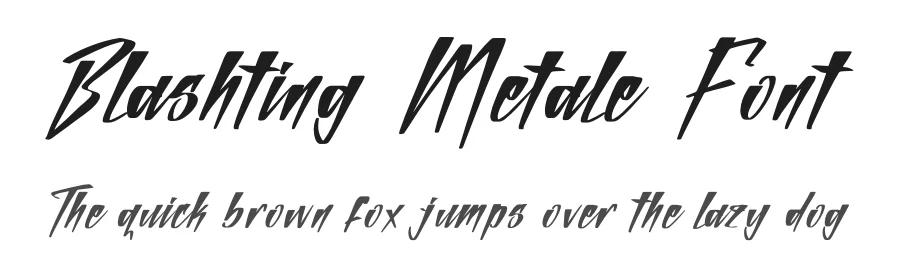 Blashting Metale Font by glorytype — Script Handwritten Font