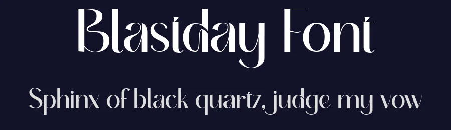 Blastday Font by bearydsgn — Sans Serif Font — thumbnail 2