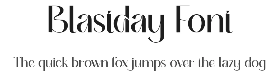 Blastday Font by bearydsgn — Sans Serif Font