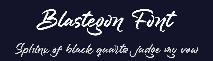 Blastegon Font by grahatype — Script Handwritten Font — thumbnail 2