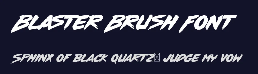 Blaster Brush Font by Indieground Design Inc. — Script Handwritten Font — thumbnail 2
