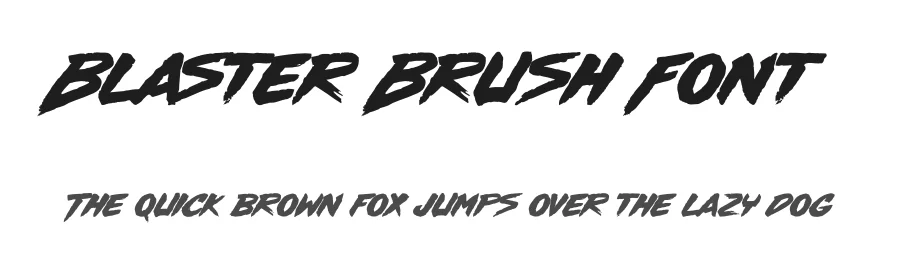 Blaster Brush Font by Indieground Design Inc. β Script Handwritten Font