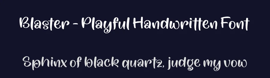 Blaster – Playful Handwritten Font by perspectype — Script Handwritten Font — thumbnail 2