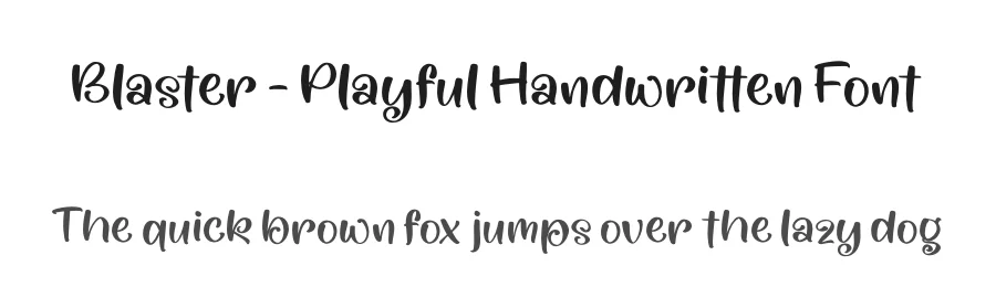 Blaster – Playful Handwritten Font by perspectype — Script Handwritten Font