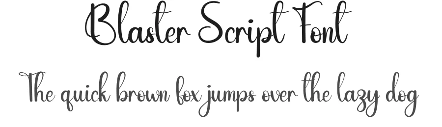 Blaster Script Font by andikastudio — Script Handwritten Font