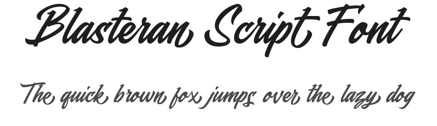 Blasteran Script Font by GemesFont — Script Handwritten Font
