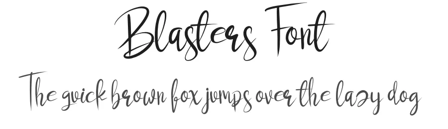 Blasters Font by fahmistudio99 — Script Handwritten Font