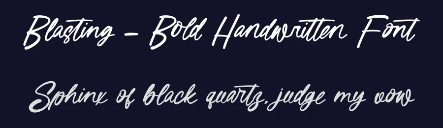 Blasting – Bold Handwritten Font by letterenastudios — Script Handwritten Font — thumbnail 2