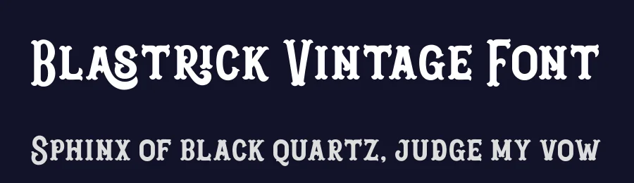 Blastrick Vintage Font by Graptail — Display Font — thumbnail 2
