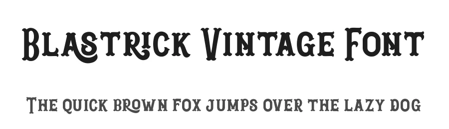 Blastrick Vintage Font by Graptail โ Display Font