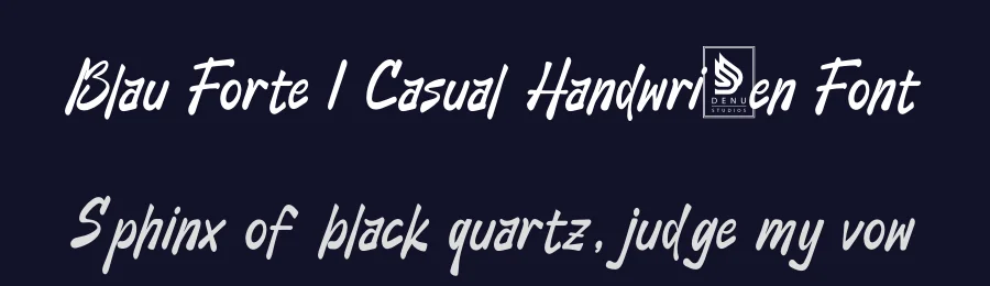 Blau Forte | Casual Handwritten Font by Gracetypestudio — Script Handwritten Font — thumbnail 2