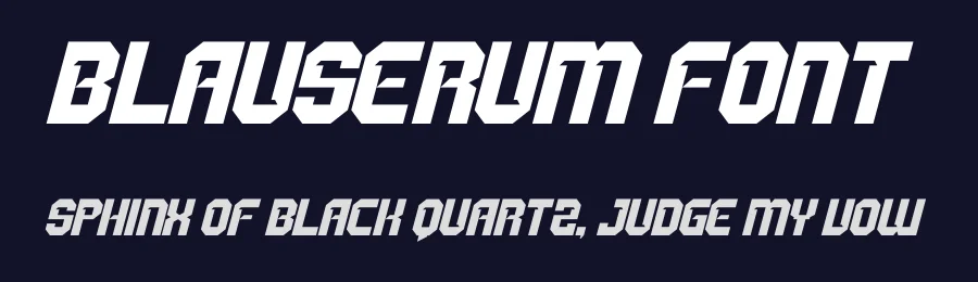 Blauserum Font by Maiko Hatta — Decorative Font — thumbnail 2