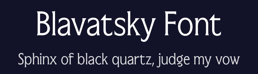 Blavatsky Font by Bolditalic Studio — Decorative Font — thumbnail 2