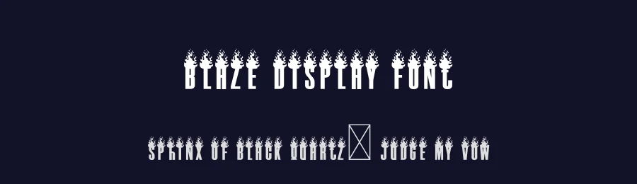 Blaze Display Font by creativeletter — Decorative Font — thumbnail 2