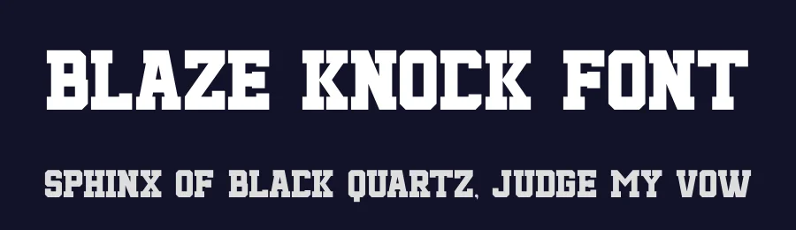 Blaze Knock Font by PutraCetol Studio — Display Font — thumbnail 2