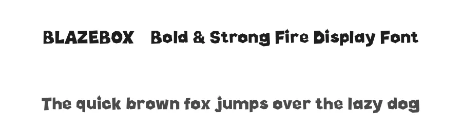 BLAZEBOX – Bold & Strong Fire Display Font by Mighty Gummy Factory — Display Font