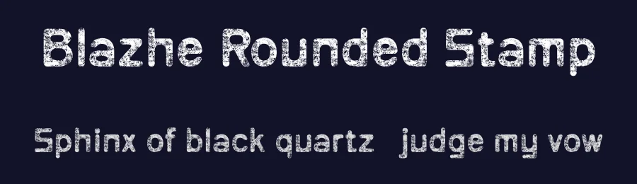 Blazhe Rounded Stamp by craftsupplyco — Sans Serif Font — thumbnail 2