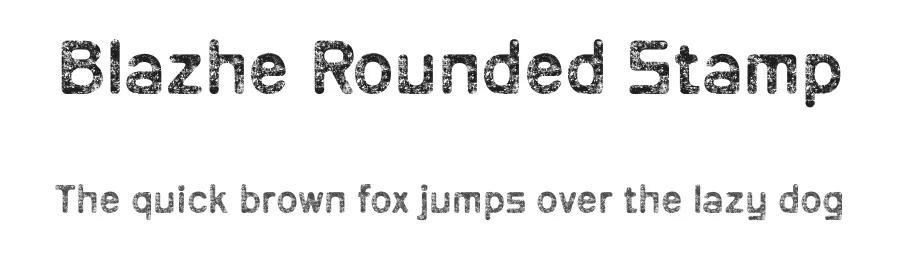 Blazhe Rounded Stamp by craftsupplyco — Sans Serif Font