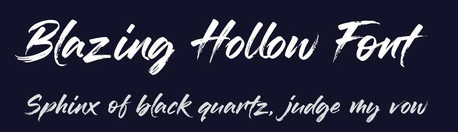 Blazing Hollow Font by letterhanna — Script Handwritten Font — thumbnail 2