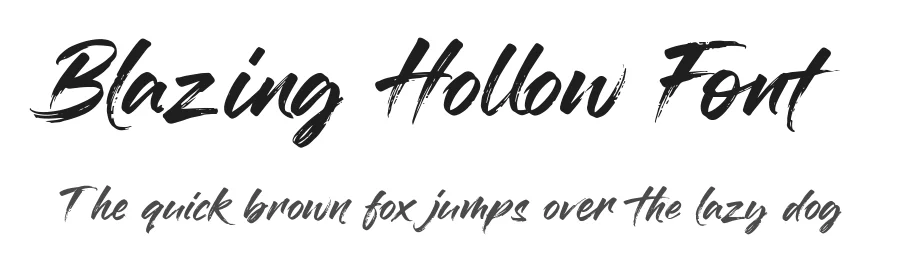 Blazing Hollow Font by letterhanna — Script Handwritten Font