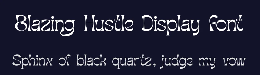 Blazing Hustle Display Font by timelesstype.co — Serif Font — thumbnail 2