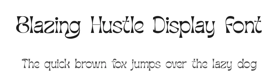 Blazing Hustle Display Font by timelesstype.co — Serif Font