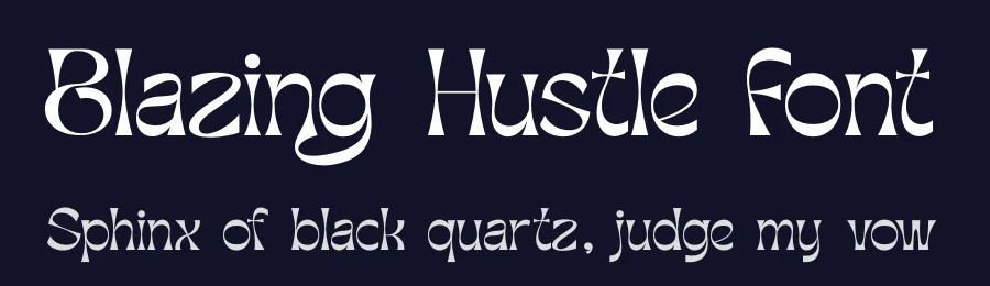 Blazing Hustle Font by timelesstype.co — Display Font — thumbnail 2