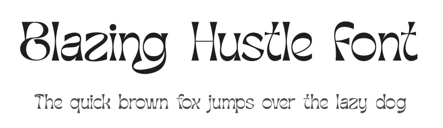 Blazing Hustle Font by timelesstype.co — Display Font