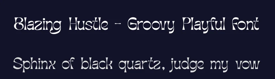 Blazing Hustle – Groovy Playful Font by timelesstype.co — Display Font — thumbnail 2