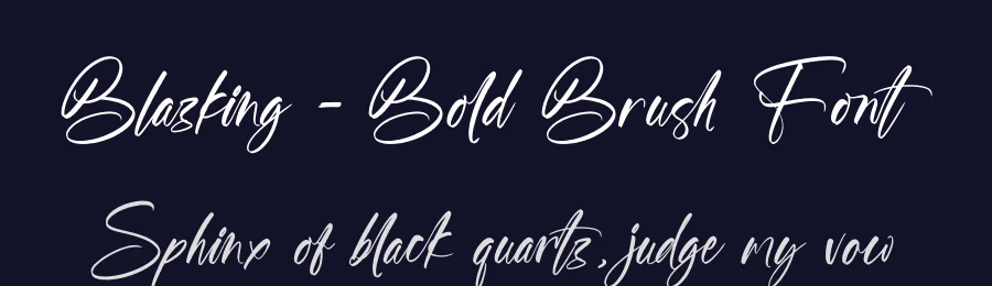 Blazking – Bold Brush Font by stylishtype.co — Script Handwritten Font — thumbnail 2